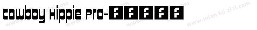 Cowboy Hippie Pro字体转换